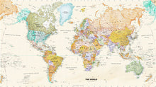 Hot Sale Classic Vintage World Map No Frame Canvas Painting Wall Art - Halee Butler, LLC