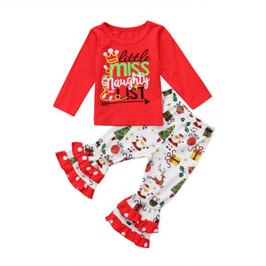 2Pcs Christmas Toddler Kids Baby Girls Outfit - Halee Butler, LLC